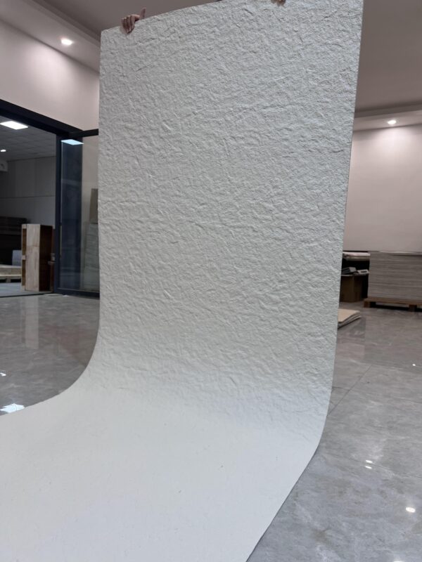 Lightweight, Water-Repellent, Breathable and Fire-Resistant Soft Porcelain Pure White Woolen Surface - Image 3