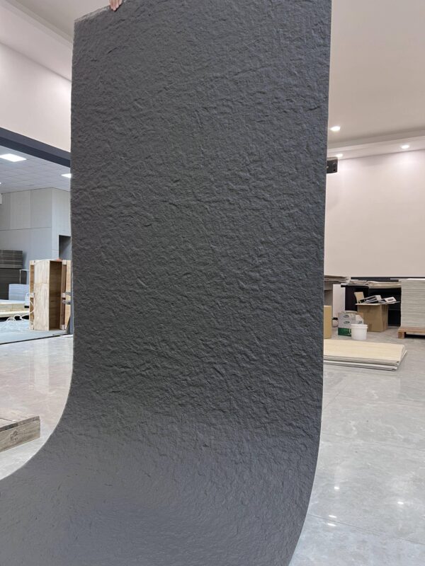 Durable and Healthy Environmentally Friendly Fireproof Soft Porcelain Black Hairy Granite - Image 2