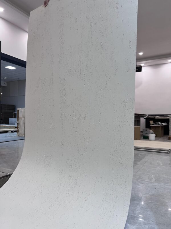 Thin, Water-Repellent, Environmentally Friendly, Fire-Resistant, Soft Porcelain, Pure White Traverti - Image 2