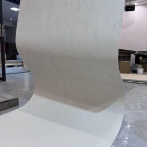 Thin, Water-Repellent, Environmentally Friendly, Fire-Resistant, Soft Porcelain, Pure White Traverti