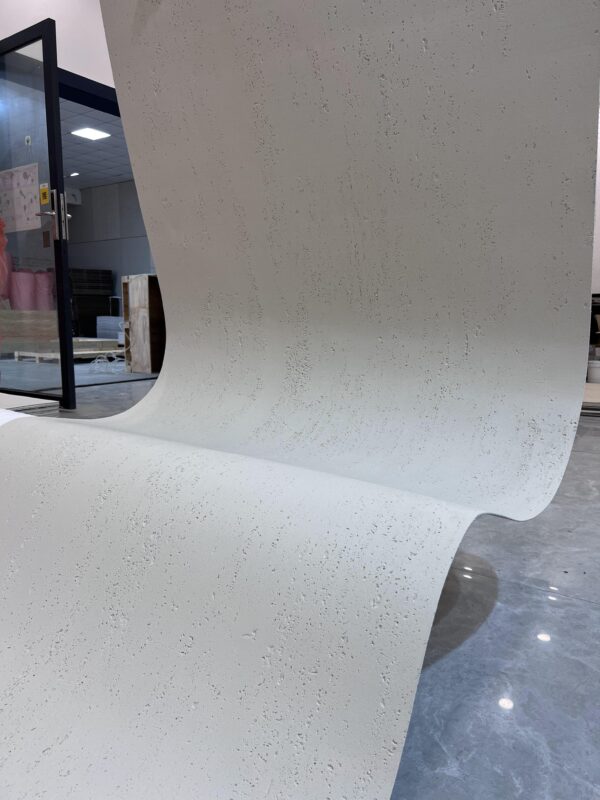 Thin, Water-Repellent, Environmentally Friendly, Fire-Resistant, Soft Porcelain, Pure White Traverti - Image 3