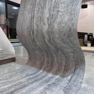 Fire-Resistant Environmentally Friendly Soft Porcelain Simulation Glacier Gray Travertine