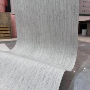 Light and Thin Water Repellent Breathable Fireproof Soft Porcelain Roman White Travertine