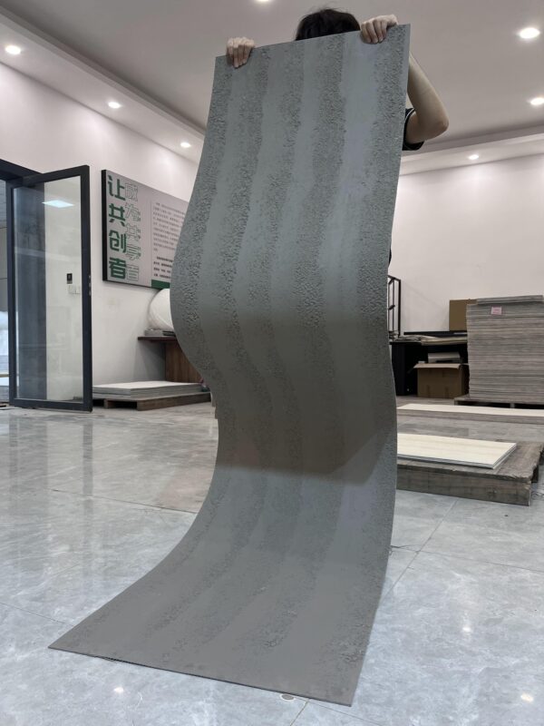 Durable Freeze-Thaw Resistant Decorative Strong Fireproof Soft Porcelain Gray Coarse Rammed Earth - Image 3