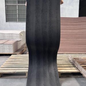 Water-Repellent, Durable, Freeze-Thaw Resistant, Decorative and Fire-Resistant Soft Porcelain Black