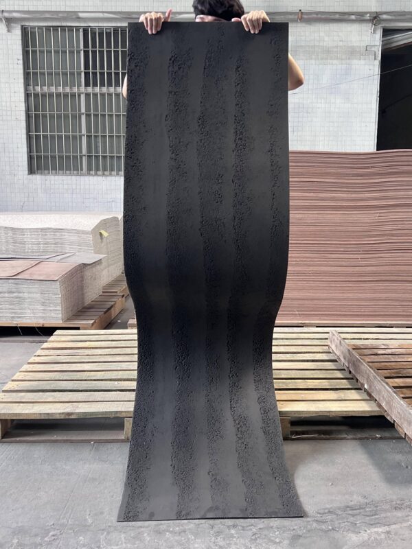 Water-Repellent, Durable, Freeze-Thaw Resistant, Decorative and Fire-Resistant Soft Porcelain Black