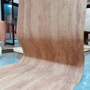 Resistant Environmentally Friendly Soft Porcelain Simulation Danxia Red Travertine
