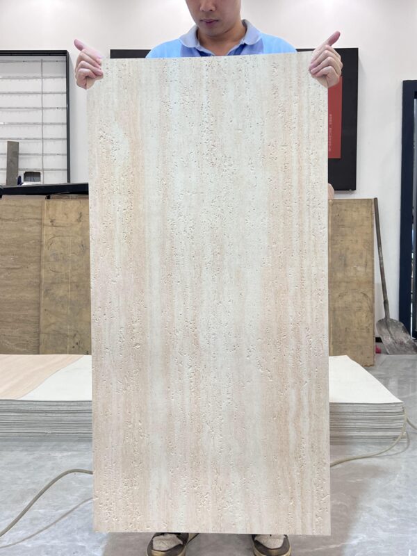 Soft Porcelain Fireproof Milano Cream White Cave Stone - Image 2