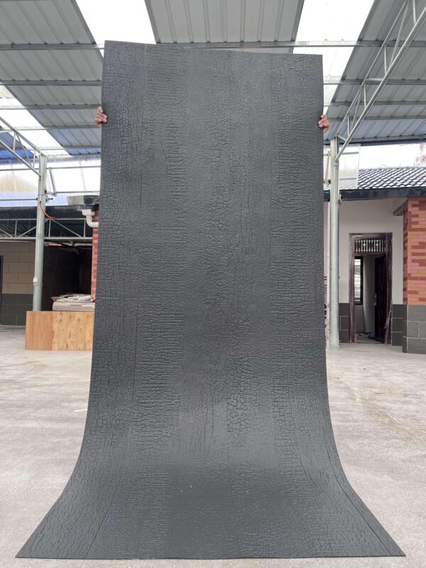 Seismic Crack Resistant Stain Resistant Self-Cleaning Resistant Soft Porcelain Black Charcoal Wood